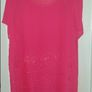 Brand new Kate Madison  Pink Scoop Neck Cap Sleeve Floral Detail Long Top size UK18 EU46 Postage included Image 2