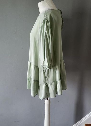 Primark green peplum top, Size 18