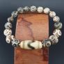 Antique Burmese Pumtek Pyu & Zigzag Pattern Himalayan Agate Bead Bracelet Image 10