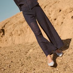 NEW Navy Lace Trousers size 12