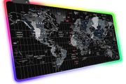 New Large Color LED Computer Mouse Pad World Map Gaming Mouse Keyboard Mat #1434