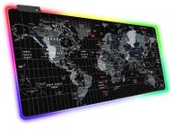 main image for ad New Large Color LED Computer Mouse Pad World Map Gaming Mouse Keyboard Mat #1434