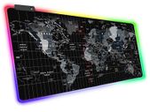 New Large Color LED Computer Mouse Pad World Map Gaming Mouse Keyboard Mat #1434