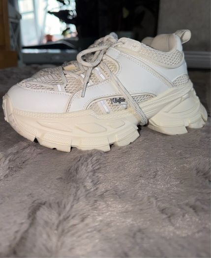 White Ivory Buffalo Saturn Chunky Trainers UK 5 / EU 38