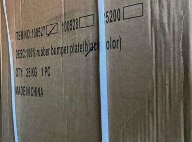 Brand new: 2x25kg Olympic bumper weight plates