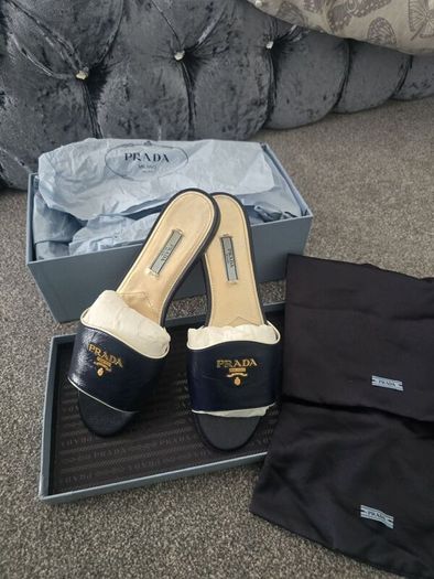 Prada leater mules!