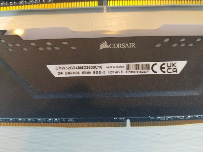 Corsair Vengeance Rgb Pro 32gb(4x8gb) Ddr4 Ram 3600mhz