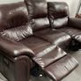 Leather Reclining Sofa & Chair Image 2