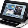 New Samsung Galaxy Tab 2 7.0 / P3100 Pu Leather Folio Wallet Case W/ Stand Black Image 3