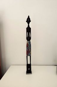 Decorative hand carved wooden figure