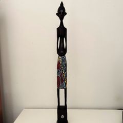 Decorative hand carved wooden figure