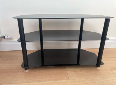 glass tv stand