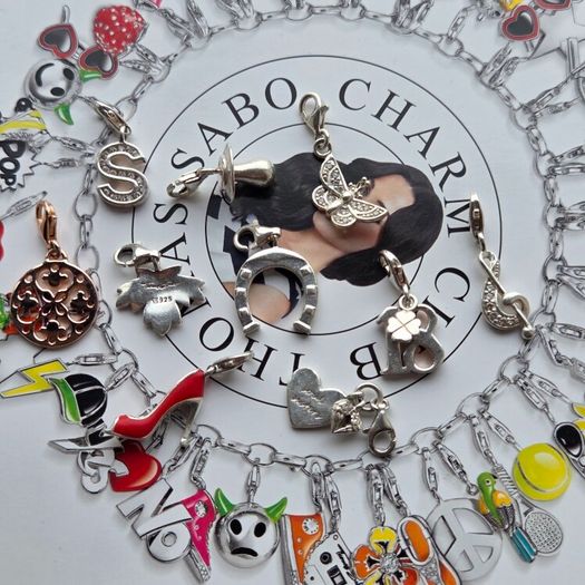 Thomas Sabo clip, charms in lovely designs, all in good condition. 10E each charm.