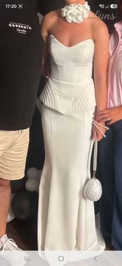 Ivory white Debs dress