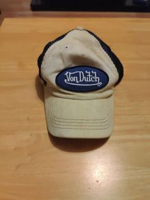 Vintage Patch Logo Corduroy Trucker Cap by Von Dutch