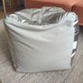 Jysk DAVINDE silver pouffe/ foot rest Image 3