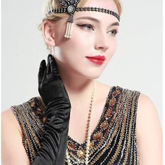 1920's Headpiece Flapper Party Headband Costume Party Fascinator Vintage Crystal Rhinestone Crystal Rhinestone Headpiece