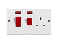 main image for ad Cooker Switches With Wall Socket And Two Neon Lights Wel Sold T-hank You