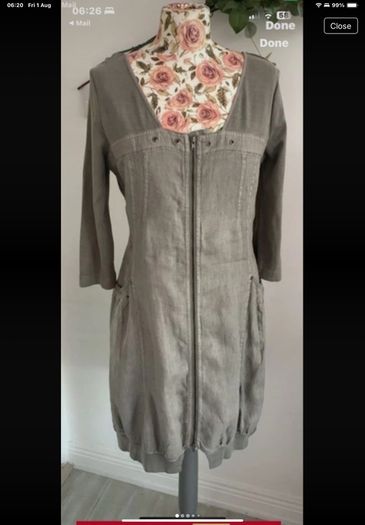 dress Bnwt 100% linen dress size 38 European brand simclan