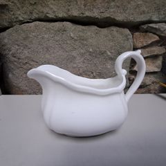 Small white gravy jug
