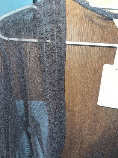 Black long sleeved cardigan