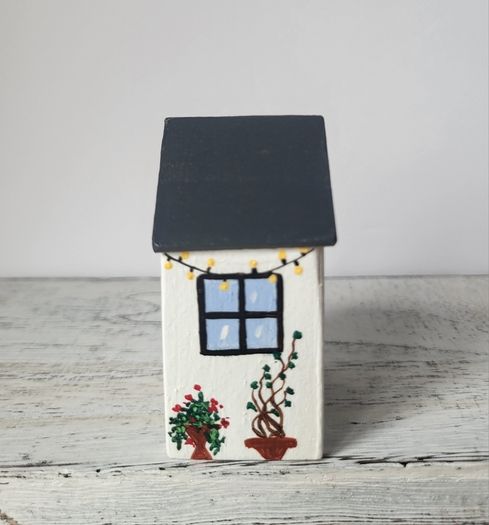 Handcrafted tiny wooden house!