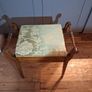 Victorian " Tiger  mahogany " piano stool Image 3