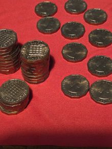 1967 Elizabeth II Brass Threepence 36pcs.