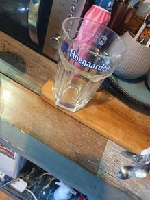 Hoegaarden pint glass
