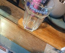 Hoegaarden pint glass