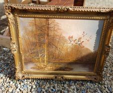 1970s Signed Oil on Canvas Painting