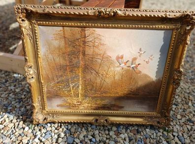 1970s Signed Oil on Canvas Painting
