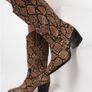Amazing Leather Look Boots size EU 40 Image 3