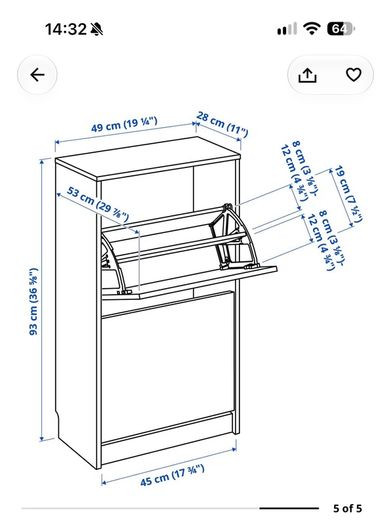 Shoes cabinet storage