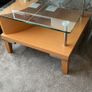 Glass topped coffee table Image 2