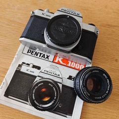 Pentax K1000 35mm SLR Film Camera + SMC Pentax-M 50mm f/1.7 Lens | Manual Included