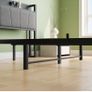 Double Bed Frames with Wooden Storage Headboard,Heavy Duty Metal Upholstered Platform Bed Frame Image 4