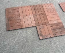 140 sq feet of interlocking composite decking