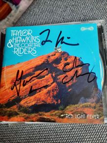 Taylor Hawkins & The Coattail Riders: Red Light Fever (Autographed CD Cover Only)