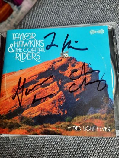 Taylor Hawkins & The Coattail Riders: Red Light Fever (Autographed CD Cover Only)