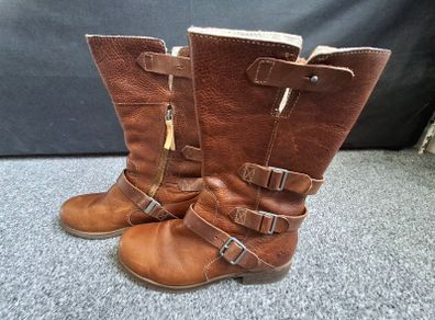 Caterpillar brown leather boots