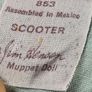 Vintage fisher price SCOOTER MUPPET DOLL teddy soft toy plushie 1978 Image 10