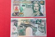 Gibraltar  5 Pounds Millennium 2000  unc Pick  29a  Commemorative  Issue .
