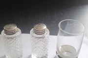 lot of crystal and silver