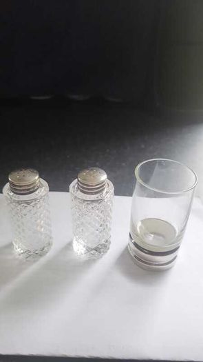 lot of crystal and silver