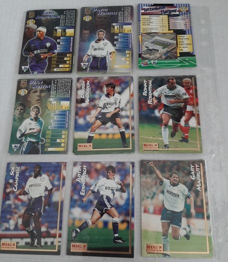 Tottenham vintage football match attack cards