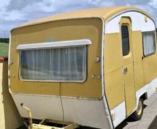 Two vintage  caravans fo sale ring