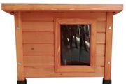 Pet Outdoor Cat House 57x45x43 cm Wood Brown