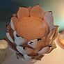 Cream distressed flower candleholder from Coach House Image 3