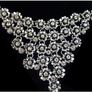 ROISINE Irish Designed Hand made Bespoke Floral  Statement Necklace. Image 3